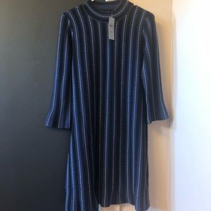 NWT Ann Taylor Sweater navy blue dress size MP (retail $139)